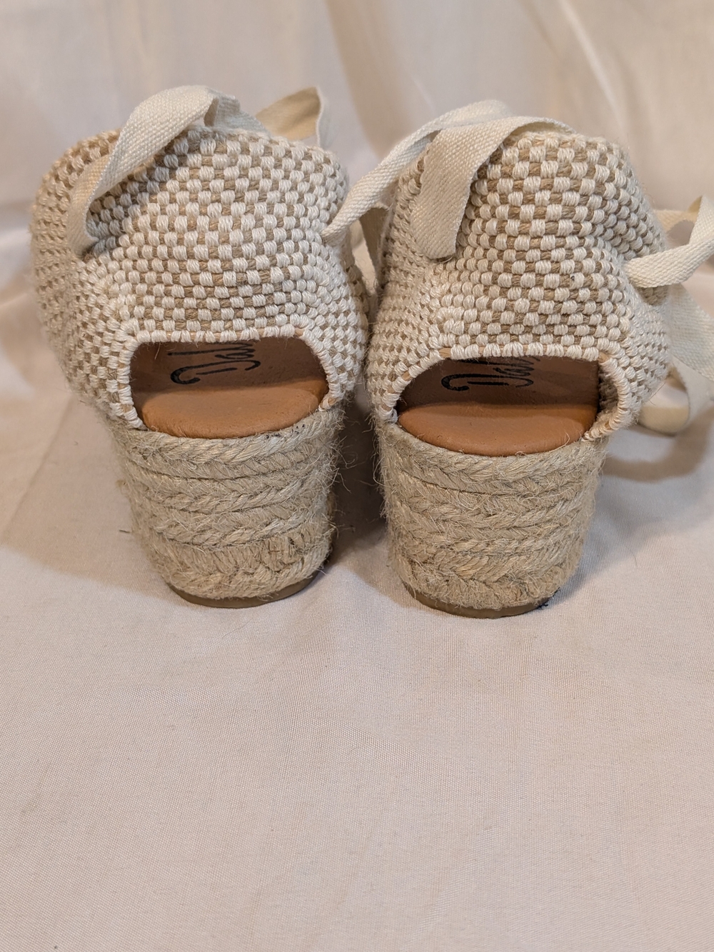 Woven Crochet Espadrille Ankle-Tie Wedge - Made In Spain - Picture 5 of 9